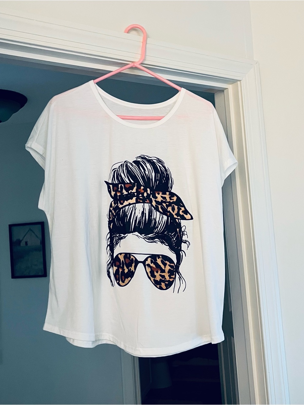 SHEIN White Curve 2XL Short Sleeve Tee